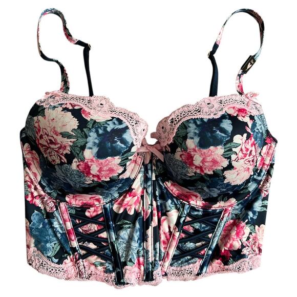 VICTORIA'S SECRET Dream Angels Lightly-Lined Bustier Bra Top w/ Tags, 32D - Picture 1 of 6